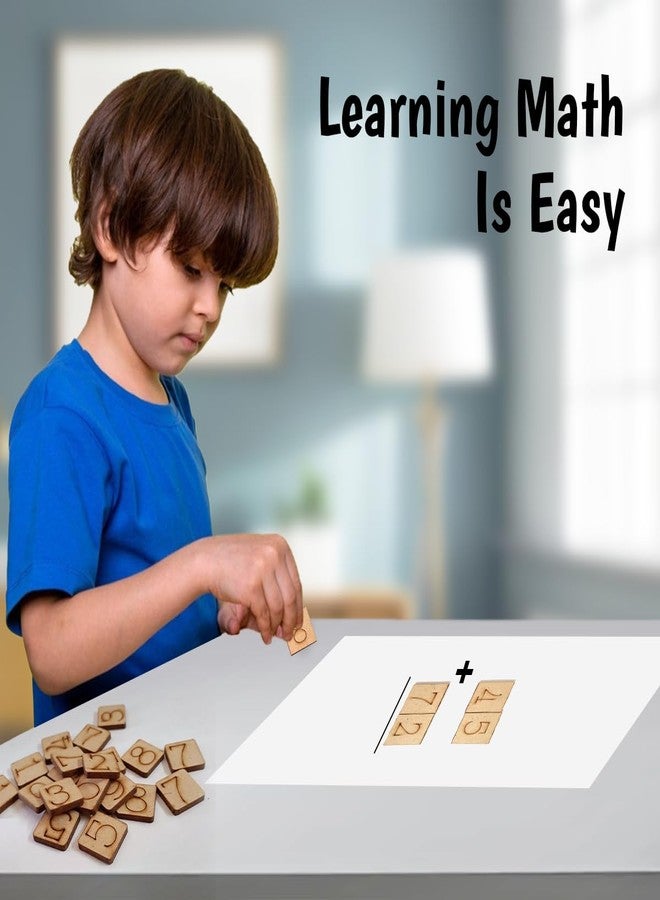 tokyodo Montessori Wooden Number Puzzle - 3 Sets of 0-9 Digits Square 1.5 cm Pieces | Hands-on Educational Toy for Toddlers & preschoolers - Image 5